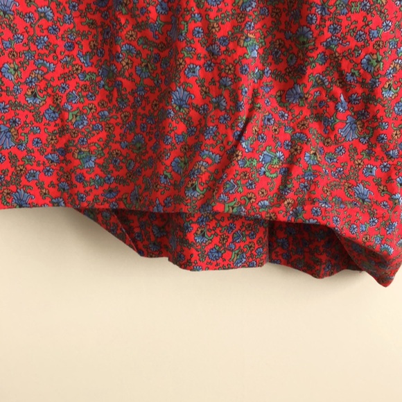 Vintage Red + Blue Flowered Frock - Picture 7 of 9
